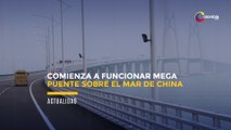 Comienza a funcionar mega puente de Hong Kong-Macao a China continental