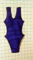 Costume da bagno blu disegno