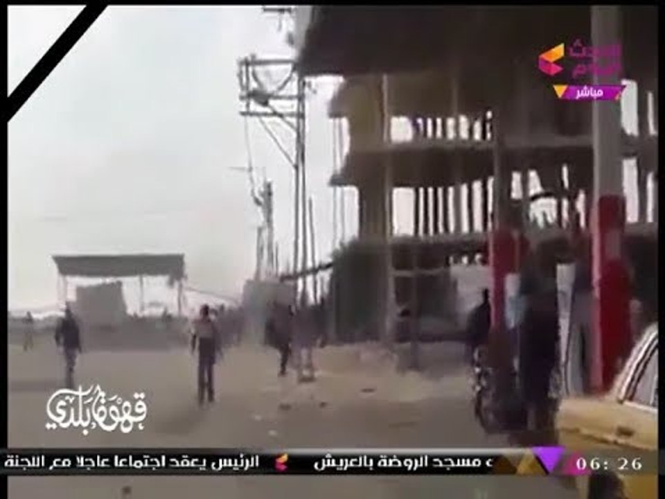 انفراد| لحظة استهداف الإرهابيين لمسجد الروضة بسيناء
