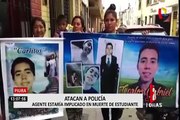 Piura: familiares agreden a policía implicado en asesinato de joven universitario