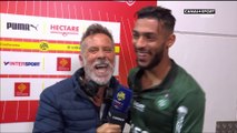 La réaction de Denis Bouanga dans le Late Football Club