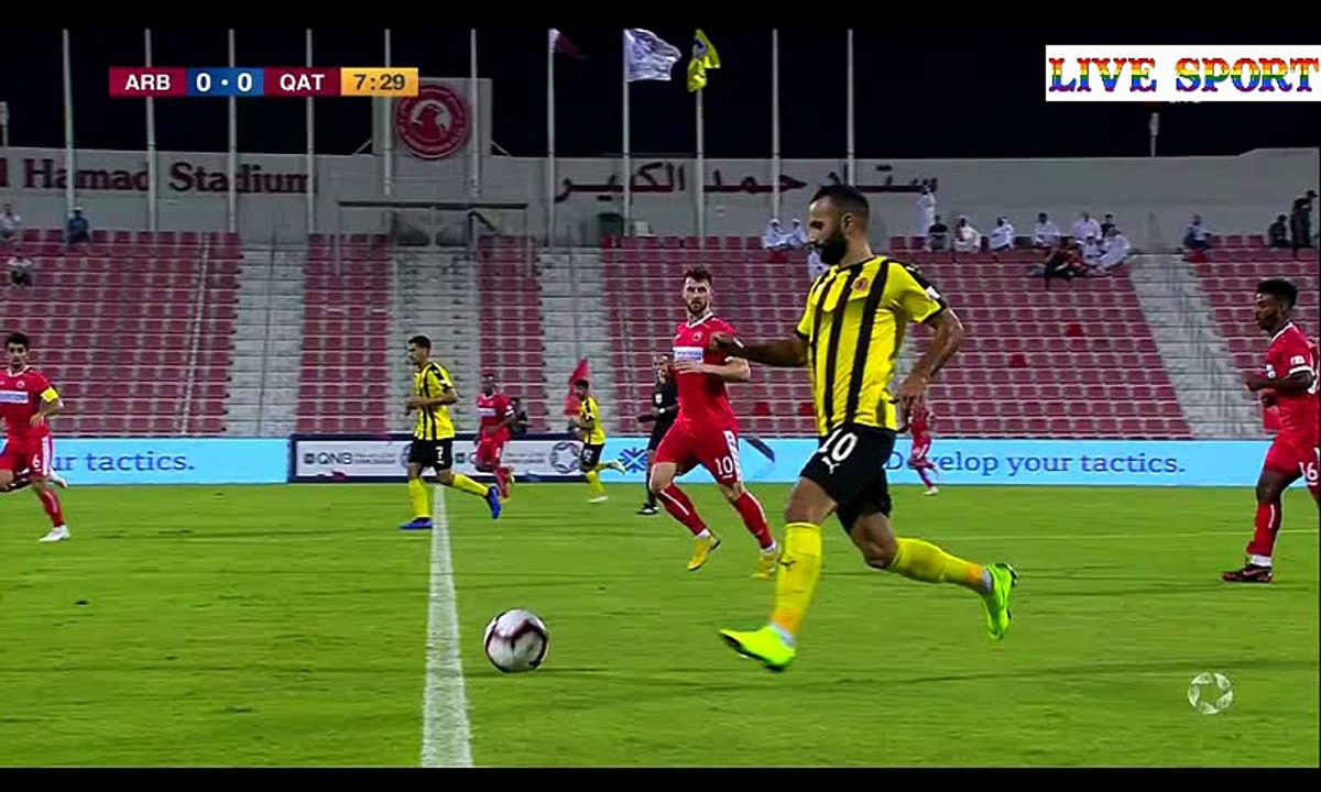 ا لشوط الاول دوري نجوم قطر مباراه نادي العربي وقطر المرحله الاولى الجوله العاشره 26_10_2018