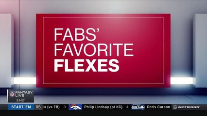 Fabs' Favorite Flexes Week 8 | NFL Fantasy Live