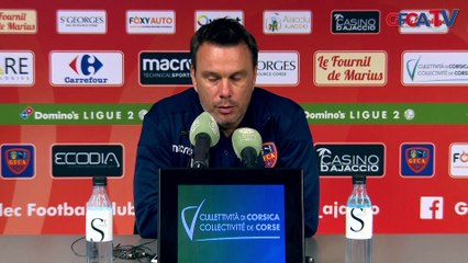 La réaction d'Hervé Della Maggiore après Gazélec Ajaccio / AS Béziers (0-1)