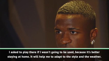 Vicinius. Jr adapting to life at Real Madrid