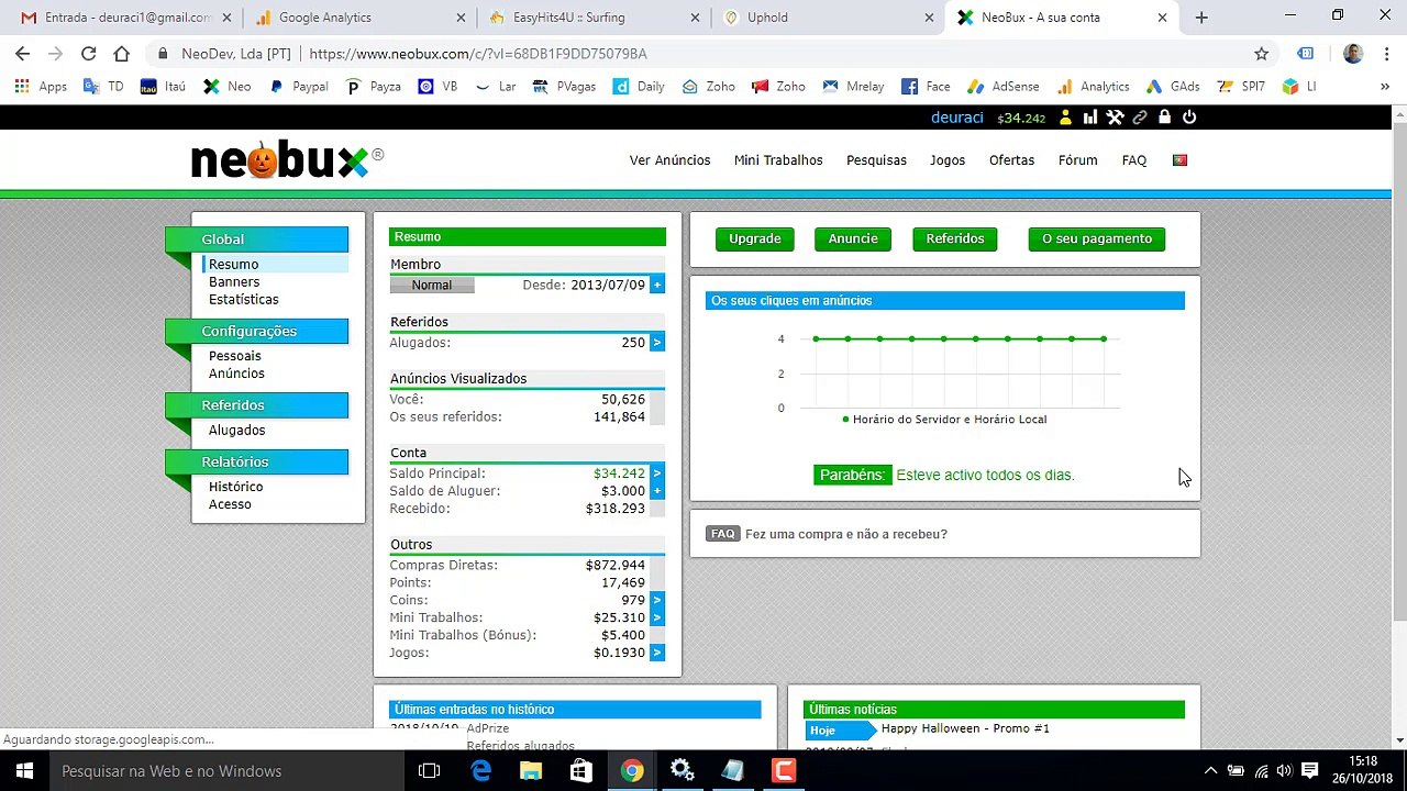 Neobux saque para AirTM