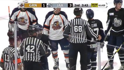 ECHL Greenville Swamp Rabbits 1 at Jacksonville Icemen 3