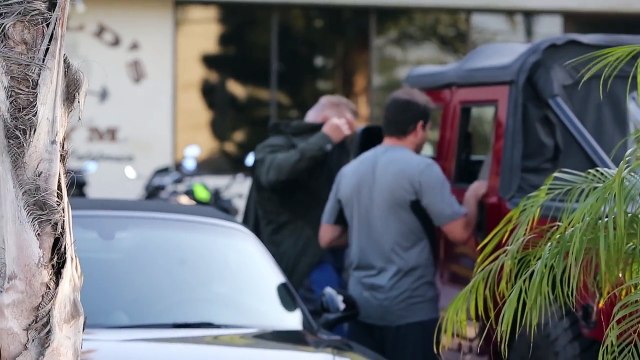 EXCLUSIVE - Arnold Schwarzenegger Hits Gold's With The TV Conan; Ralf Moeller