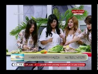 شاهد ماذا حدث لمذيعة الحدث بعد تناولها الفسيخ والرنجة على الهواء