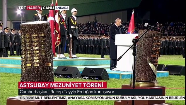 Cumhurbaşkanı Erdoğan Jandarma ve Sahil Güvenlik Akademisi Astsubay Mezuniyet Töreninde Konuşuyor. 26.10.2018