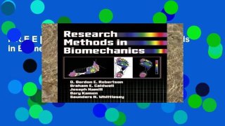F.R.E.E [D.O.W.N.L.O.A.D] Research Methods in Biomechanics [E.P.U.B]
