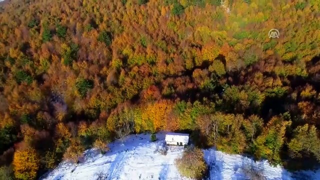 Uludağ'da iki mevsim bir arada yaşanıyor - BURSA