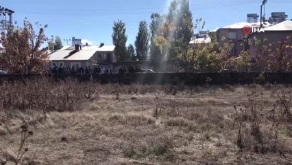 Horasan'da Boş Arazide Erkek Cesedi Bulundu