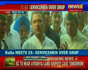 Rahul Gandhi interacting with Ex-Servicemen over OROP
