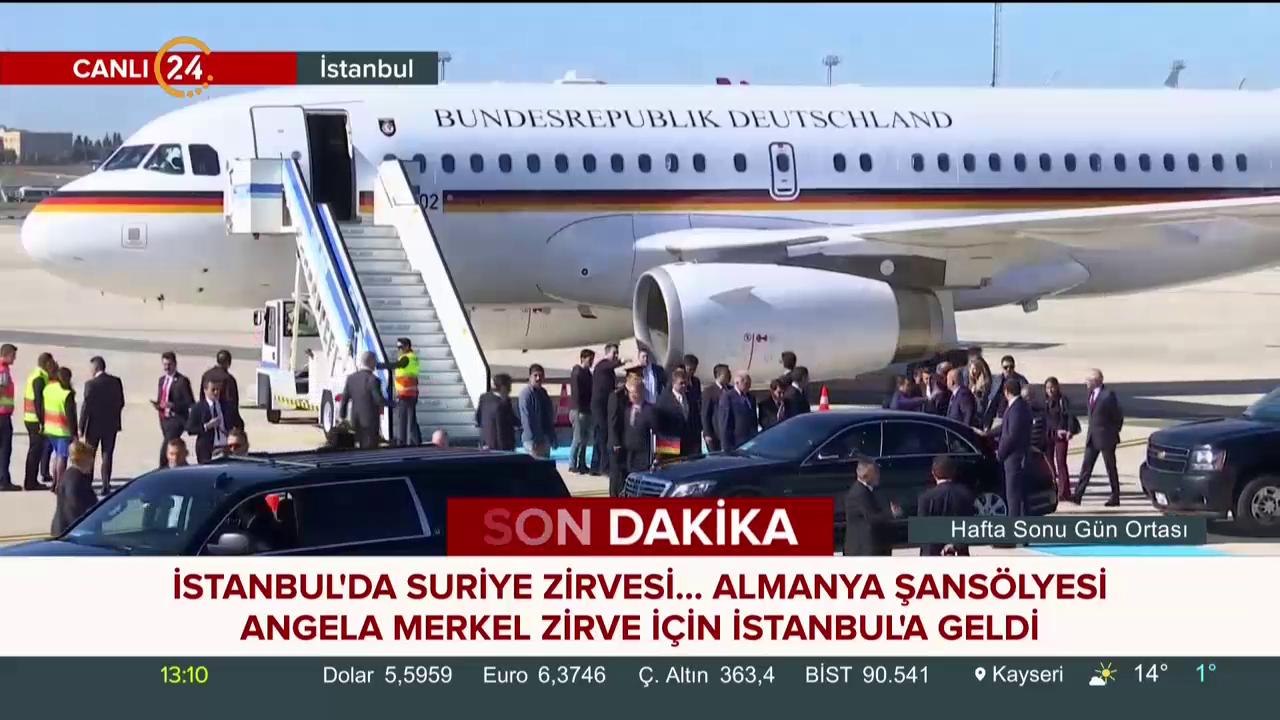 Merkel İstanbul'da