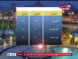 النشرة الجوية وتفاصيل درجات الحرارة المتوقعة اليوم