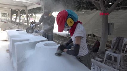 Adana Heykel Sempozyumu'nda Mermerler Şekil Almaya Başladı