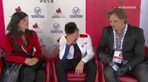 SC18 - Men SP - Commentators mention Hanyu (ESP ITA)