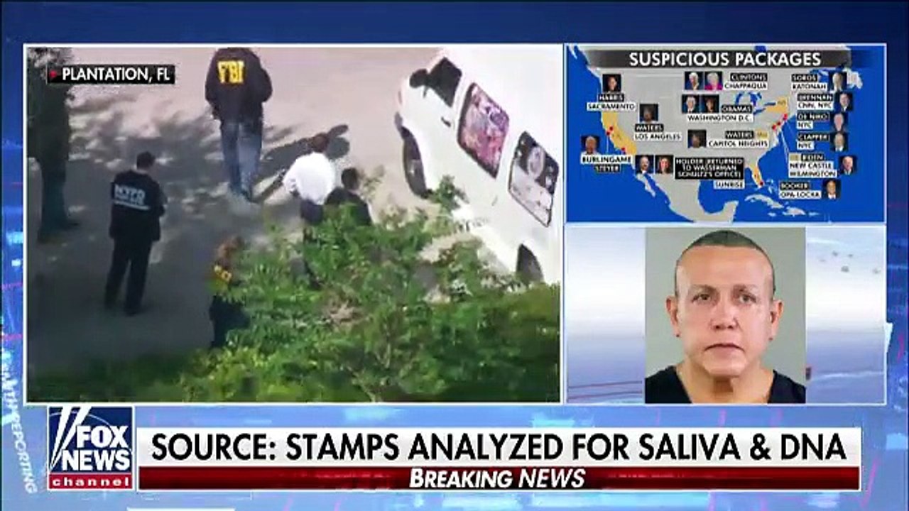 Lettres piégées aux Etats-Unis : Regardez la camionnette de l'homme arrêtée hier, recouverte d'autocollants pro-Trump