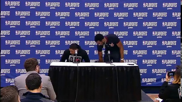 Beal & Wall Postgame conference Raptors vs Wizards Game 3 April 20, 2018 NBA Playoffs