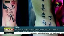 Tatuajes ganan espacio en la sociedad china