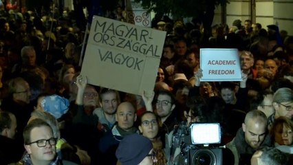 Марш в защиту Центрально-Европейского Университета