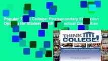 Popular Think College: Postsecondary Education Options for Students with Intellectual Disabilities