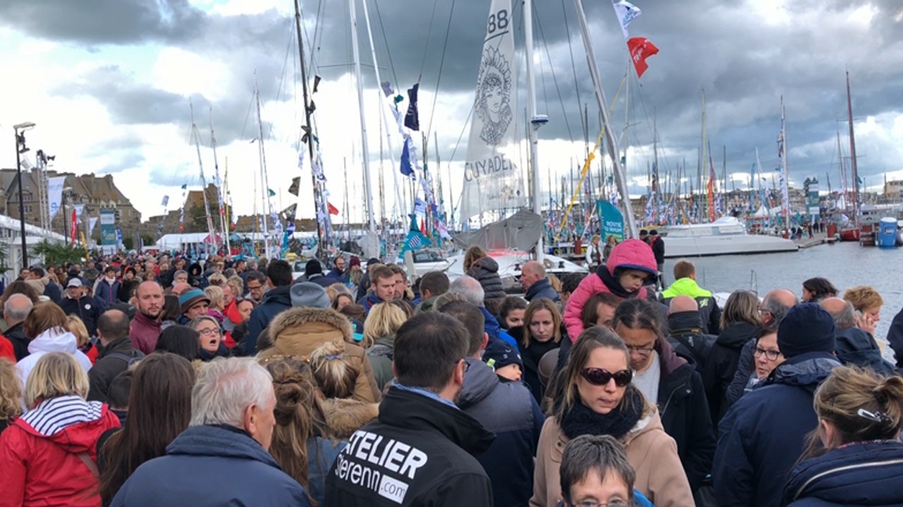 La foule sur les quais de la Route du Rhum