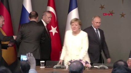 İstanbul-Cumhurbaşkanı Erdoğan 'Suriye' Zirvesinin Ardından Ortak Basın Toplantısında Konuştu-1
