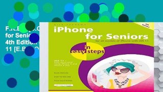 F.R.E.E [D.O.W.N.L.O.A.D] iPhone for Seniors in easy steps, 4th Edition - covers iOS 11 [E.B.O.O.K]