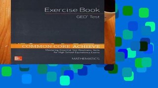 Review  Common Core Achieve, GED Exercise Book Mathematics (Ccss for Adult Ed)