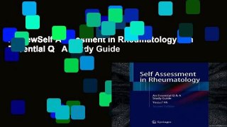 ReviewSelf Assessment in Rheumatology: An Essential Q   A Study Guide