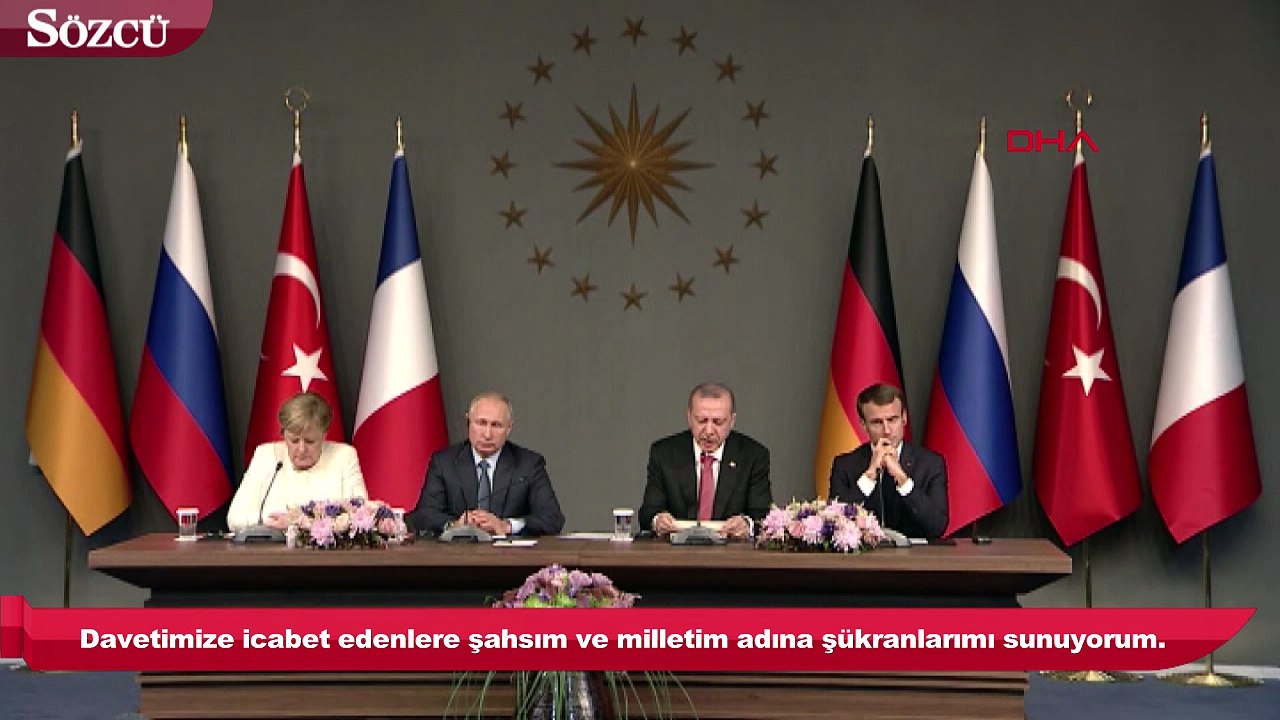 Erdoğan: Suriye konusunda istişarelerde bulunmak üzere davetimize icabet edenlere şahsım ve milletim adına şükranlarımı sunuyorum.