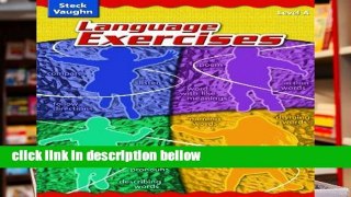 Popular Steck-Vaughn Language Exercises: Student Edition Grade 1 Level a (Cr Lang Exercise 2004)