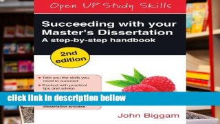 Best product  Succeeding With Your Master S Dissertation: A Step-By-Step Handbook: A Step-by-Step