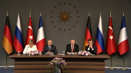 Conférence de presse quadripartite – Sommet sur la Syrie à Istanbul