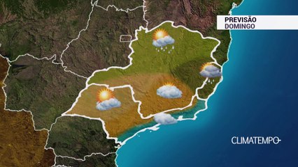 Previsão Sudeste – Chuva no norte de MG