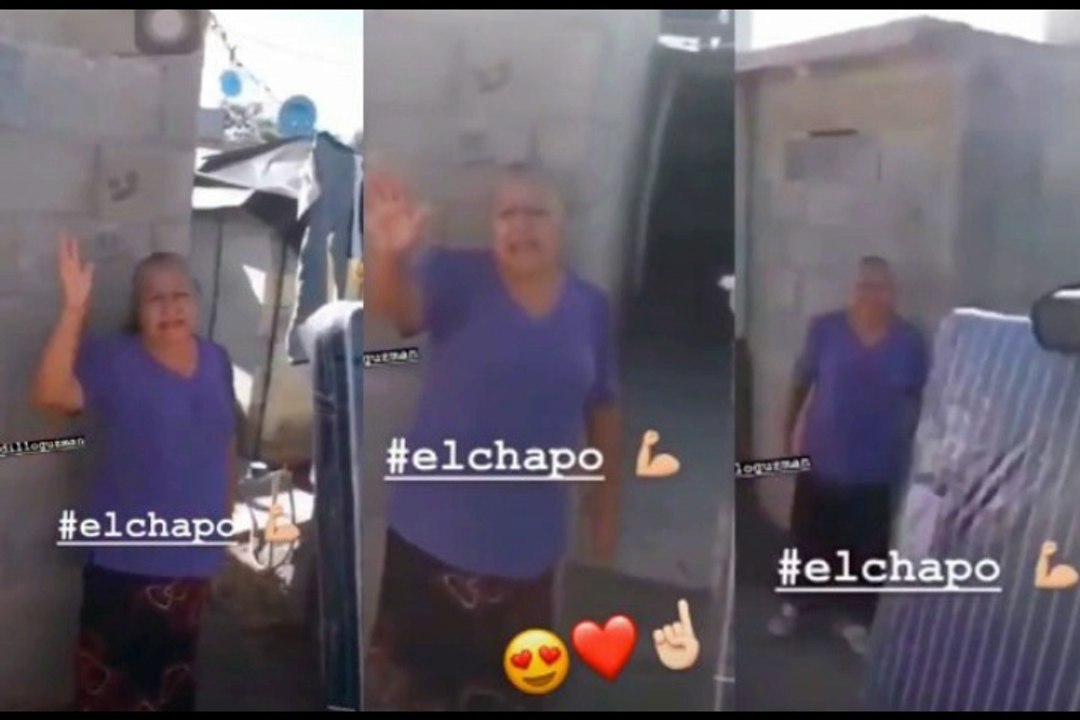 Abuelita beneficiaria de ayuda de El Chapo le manda bendiciones al capo (FOTO)