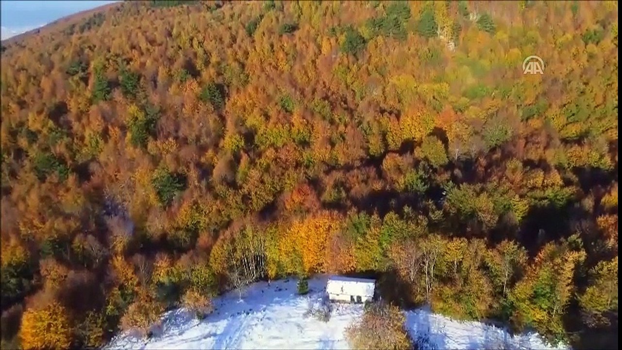 Uludağ'da iki mevsim bir arada yaşanıyor