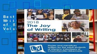 Best product  Joy of Writing, 2018: Stories of Students at Literacy Volunteers of