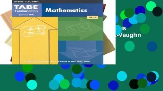 Best product  TABE Fundamentals Focus on Skills: Mathematics, Level E (Steck-Vaughn Tabe