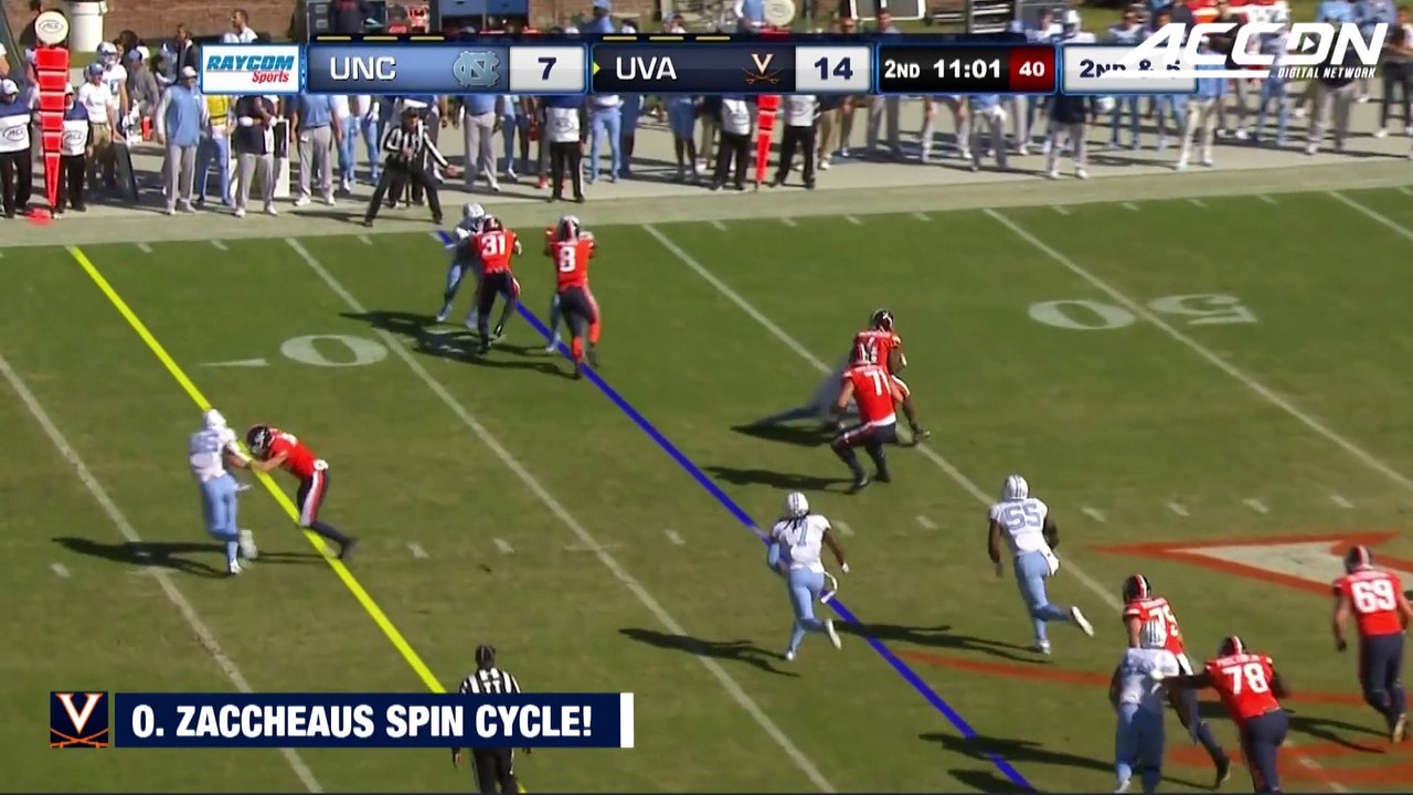 UVA's Olamide Zaccheaus Spins Out of Trouble | ACC Must See Moment