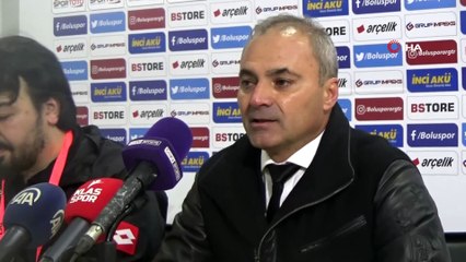 Boluspor - Gençlerbirliği maçının ardından