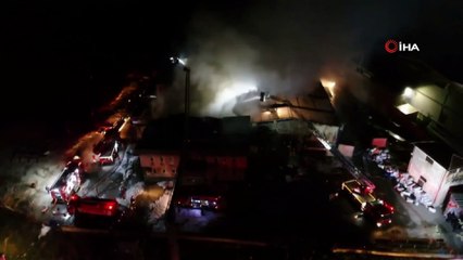 Hadımköy’de korkutan fabrika yangını