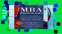 Best product  MBA Programs 2001 (Peterson s MBA Programs)
