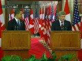 Prime Minister Stephen Harper & US President Barack Obama: Press Conference