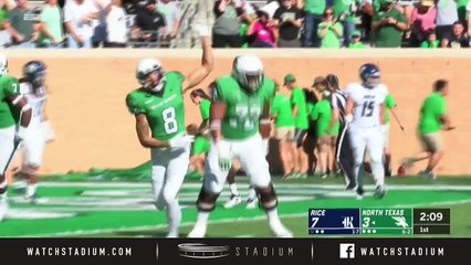 Rice vs. North Texas Football Highlights (2018)