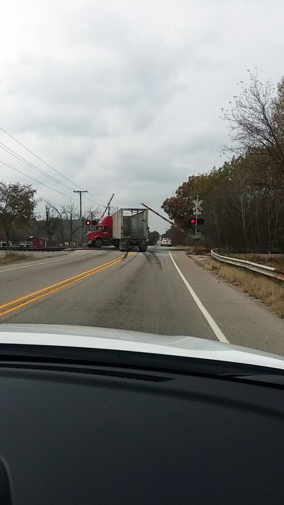 Train Wipes Out Semi