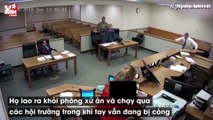 Video: Thẩm phán truy đuổi bị cáo đào tẩu khỏi tòa như phim hành động