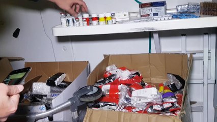 PM e RF flagram ambulância transportando abortivos contrabandeados